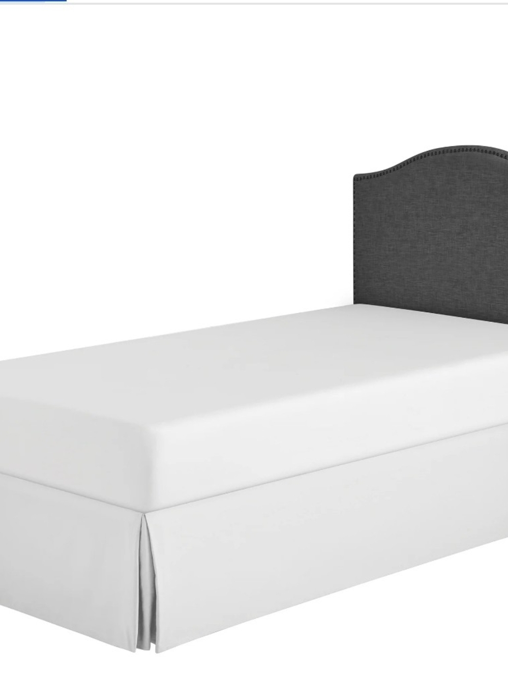 Mainstays White Queen Bed Skirt with Split Corners